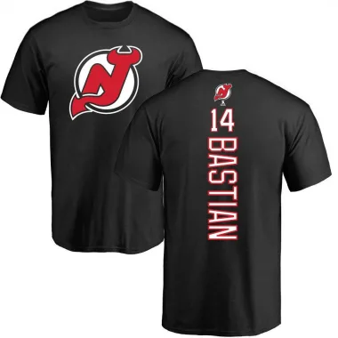Black Men's Nathan Bastian New Jersey Devils Backer T-Shirt -