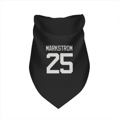 Black New Jersey Devils Jacob Markstrom   Dog & Cat Pet Bandana
