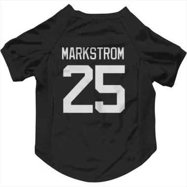 Black New Jersey Devils Jacob Markstrom   Dog & Cat Pet Jersey