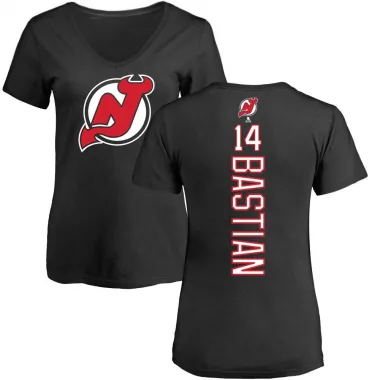 Black Women's Nathan Bastian New Jersey Devils Backer T-Shirt -