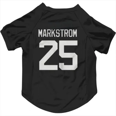 Gray New Jersey Devils Jacob Markstrom  Dark  Dog & Cat Pet Jersey