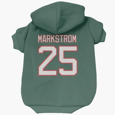 Green New Jersey Devils Jacob Markstrom   Dog & Cat Pet Hoodie